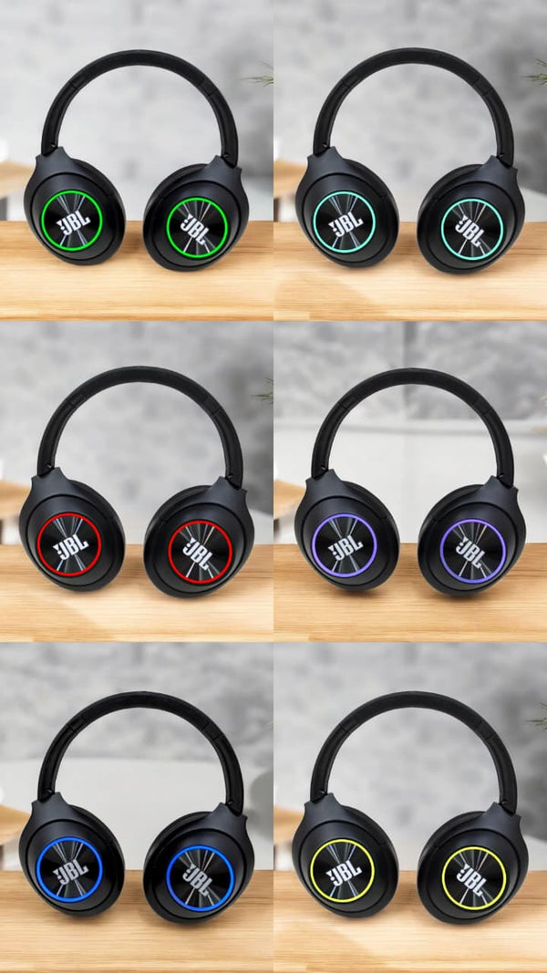 Gaming Headphones 2025 – Wireless + AUX | 50mm Drivers | RGB Lights | TrueSymbol.in Exclusive