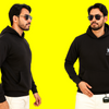 Premium Heavy Black Cotton Fleece Hoodie for Men – Winter Essential 2025 | TrueSymbol.in
