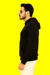 Premium Heavy Black Cotton Fleece Hoodie for Men – Winter Essential 2025 | TrueSymbol.in