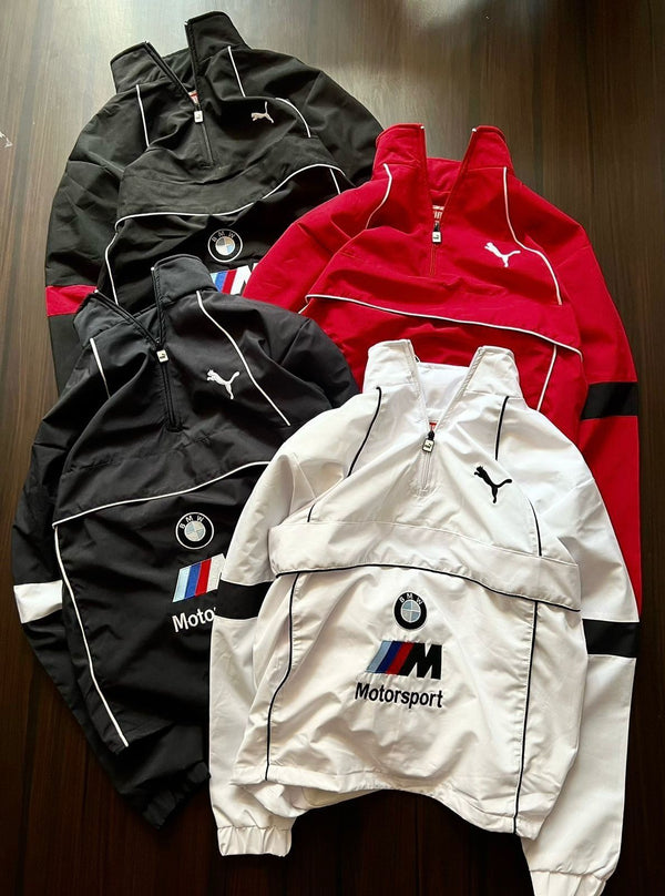 BMW × Puma Motorsport Windbreaker Jacket – Premium Streetwear Edition - Truesymbol.in