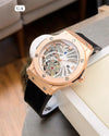 Elegant Skeleton Dial Men’s Watch | Date Feature
