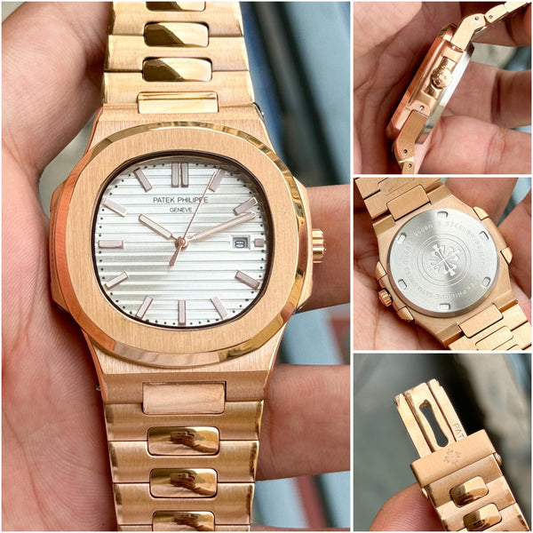 Valmont Prestige Women's Watch – Rose Gold & White Dial