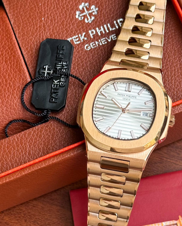 Valmont Prestige Women's Watch – Rose Gold & White Dial